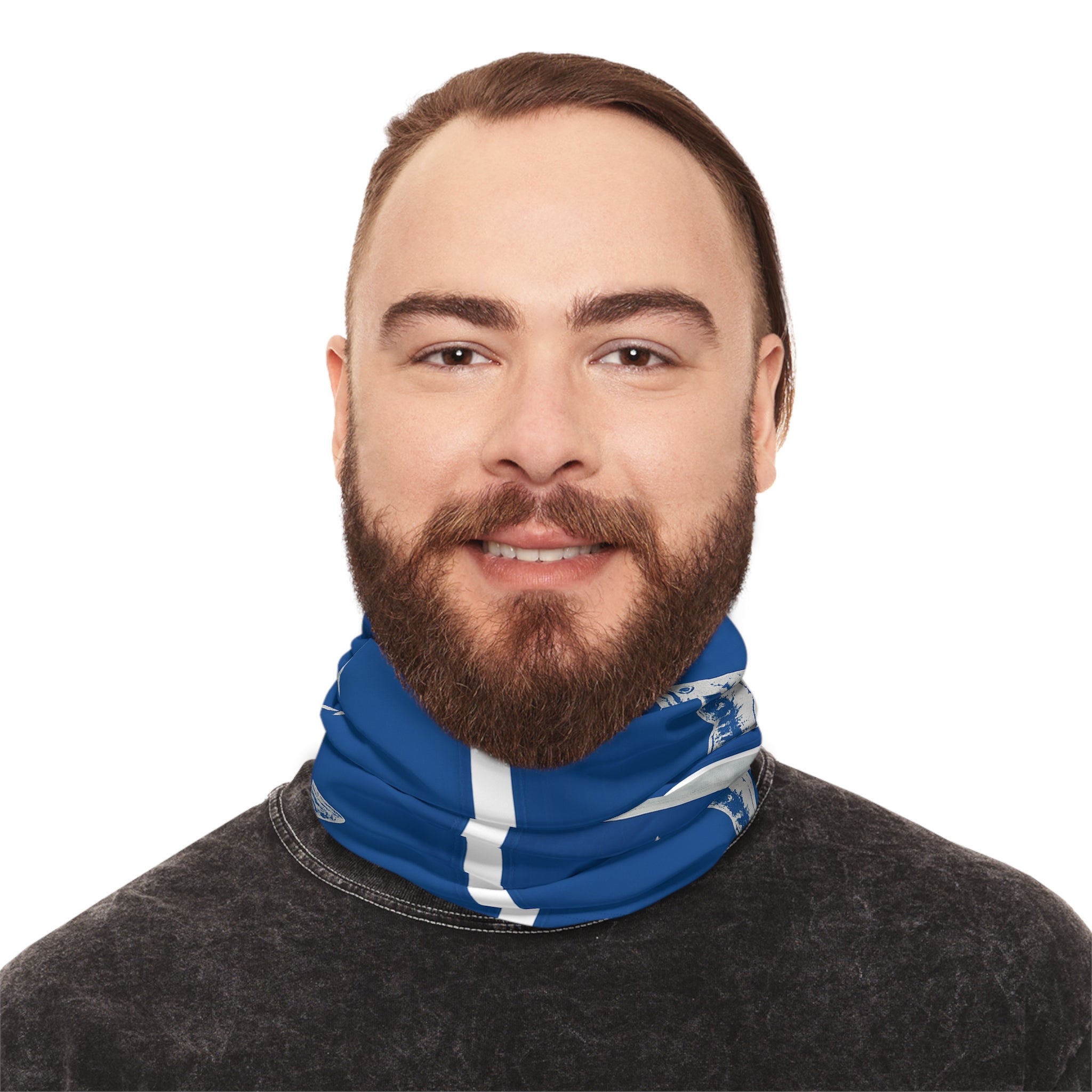 White Marlin Flag Stylish Midweight Neck Gaiter - Get Tight Gear