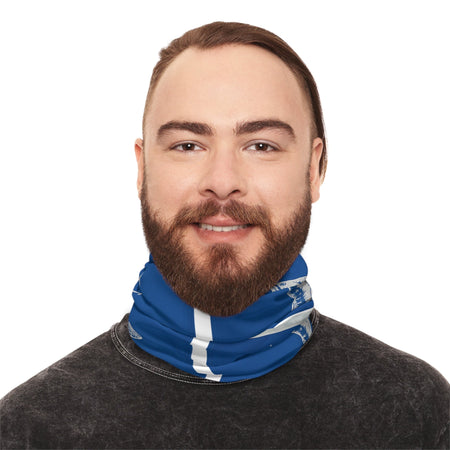White Marlin Flag Stylish Midweight Neck Gaiter - Get Tight Gear