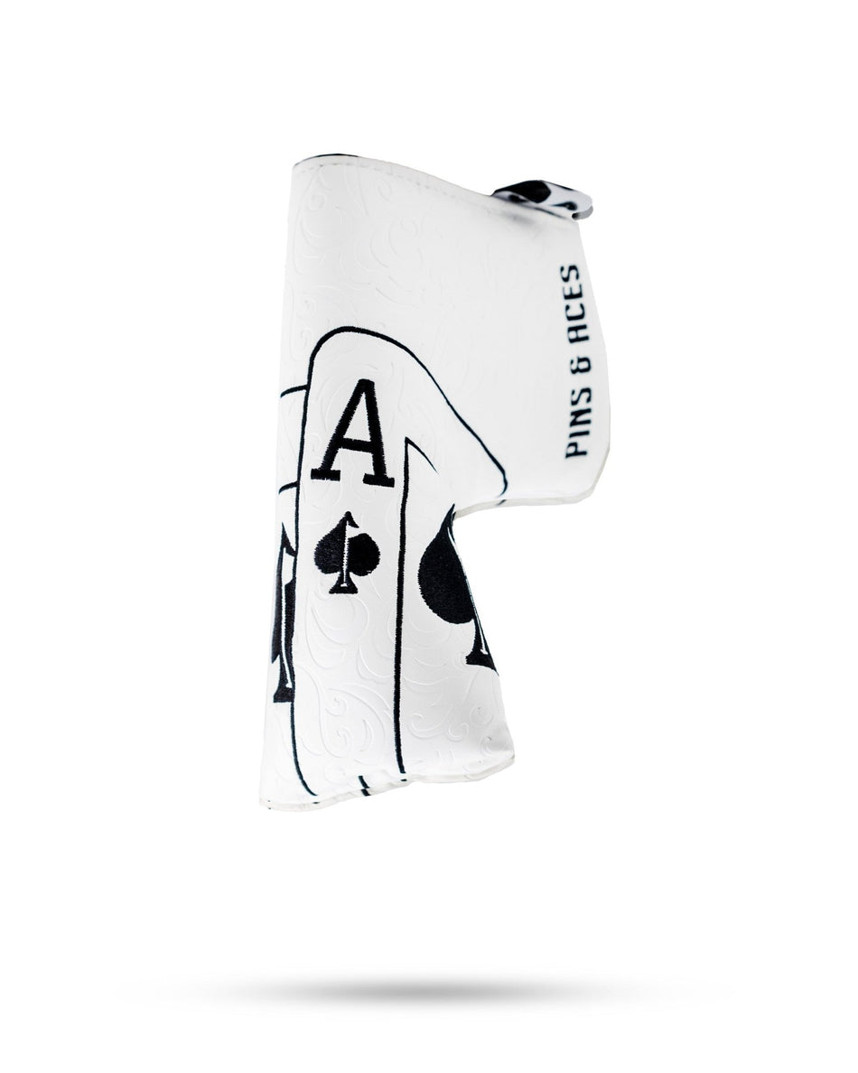 White Out Ace of Spades - Blade Putter Cover - Get Tight Gear