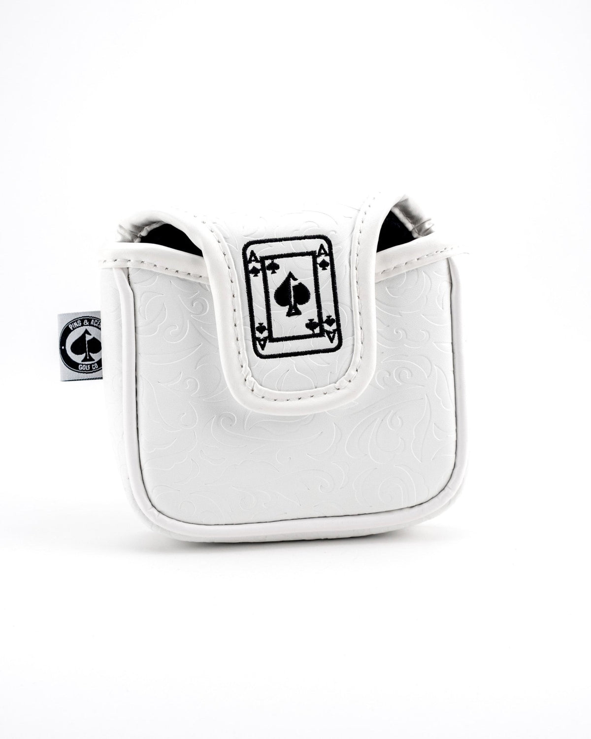 White Out Ace of Spades - Mallet Putter Cover - Get Tight Gear