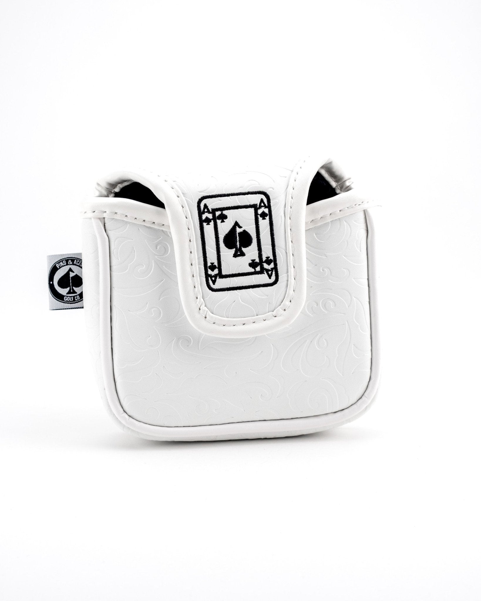 White Out Ace of Spades - Mallet Putter Cover - Get Tight Gear