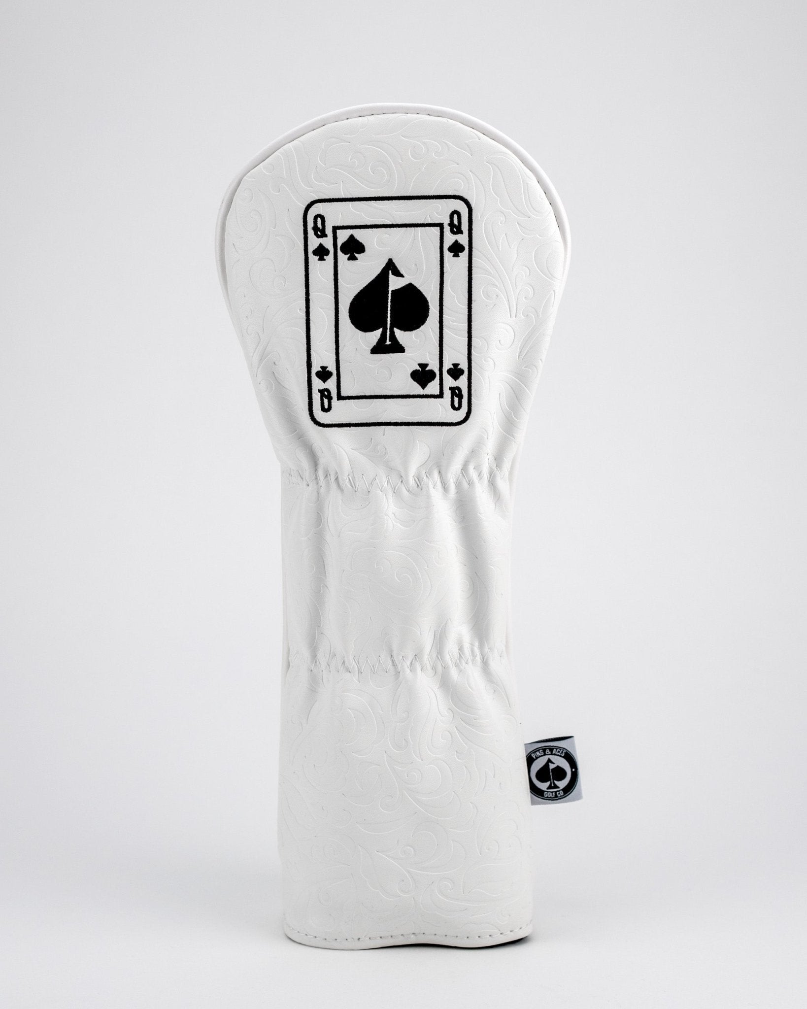 White Out Queen of Spades - Fairway Cover - Get Tight Gear