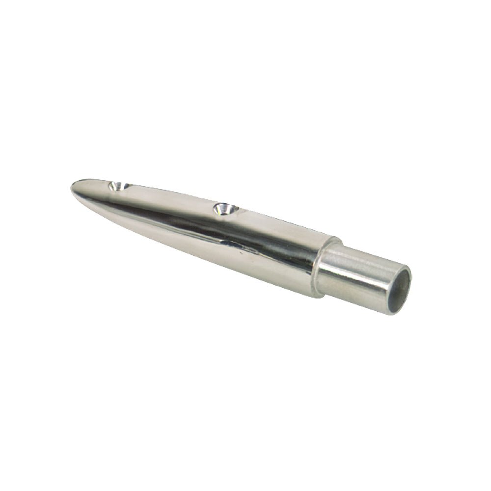Whitecap 16 - 1/2 Rail End (End - Out) - 316 Stainless Steel - 7/8" Tube O.D. - Get Tight Gear
