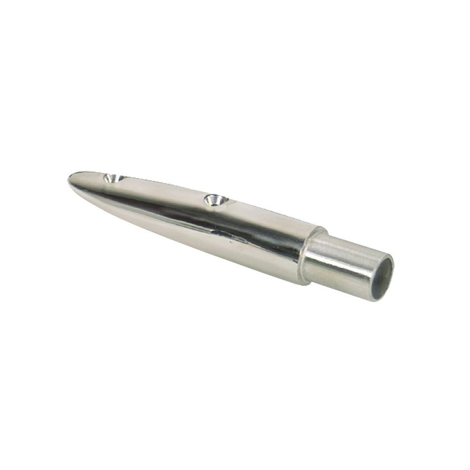 Whitecap 16 - 1/2 Rail End (End - Out) - 316 Stainless Steel - 7/8" Tube O.D. - Get Tight Gear
