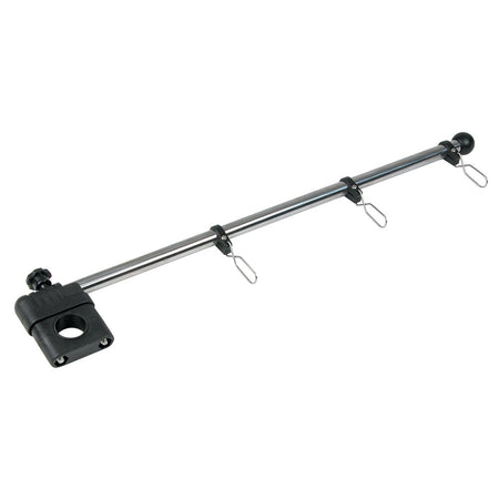 Whitecap 17" Rail Mount Flag Pole - 1/2" Diameter, Stainless Steel Staff Nylon Mount - Get Tight Gear