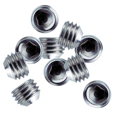 Whitecap " - 28 Thread SS Set Screws - 10 Pack - Get Tight Gear