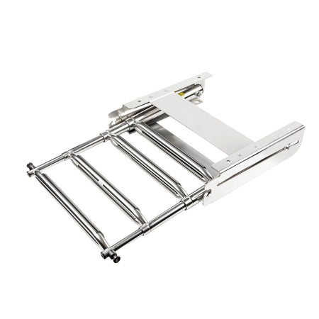 Whitecap 304 Stainless Steel 4 - Step Sliding Under Platform Ladder - Get Tight Gear