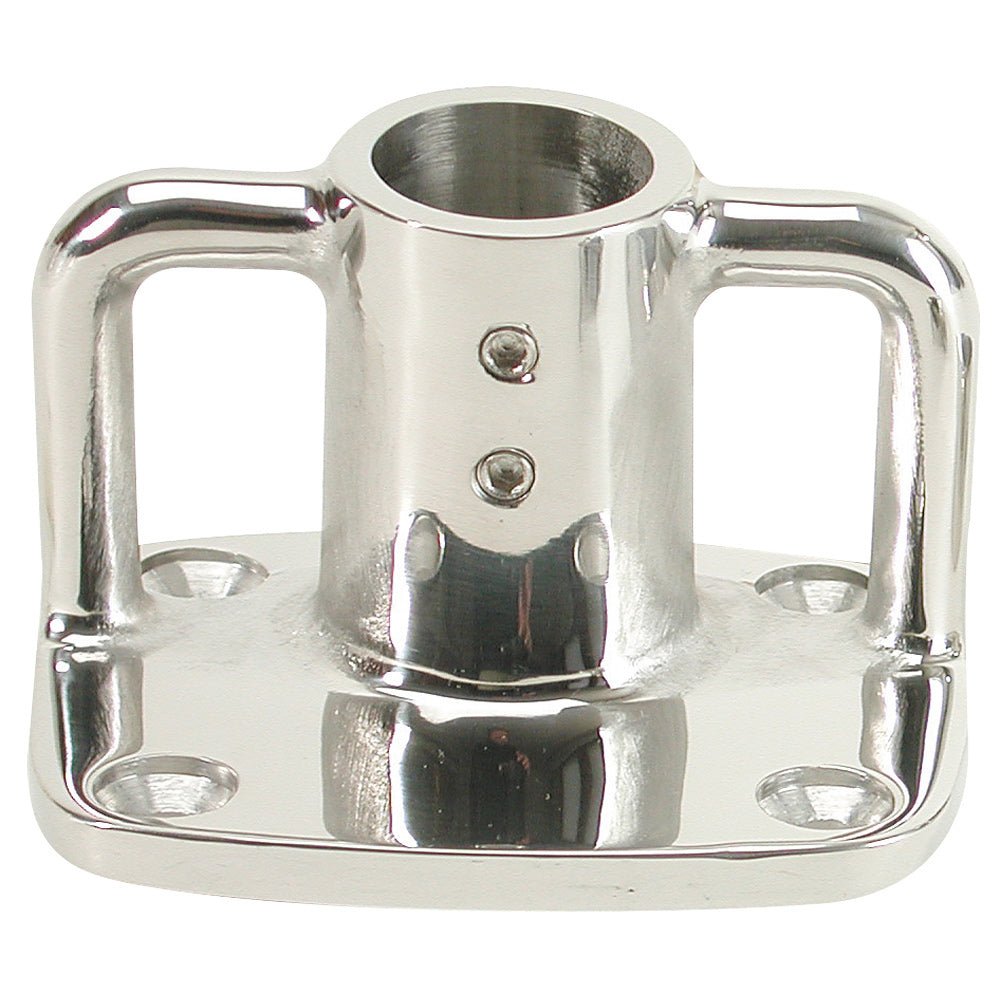 Whitecap 4 Rectangular Base - 316 Stainless Steel - 3 - 1/2" x 3" - Get Tight Gear