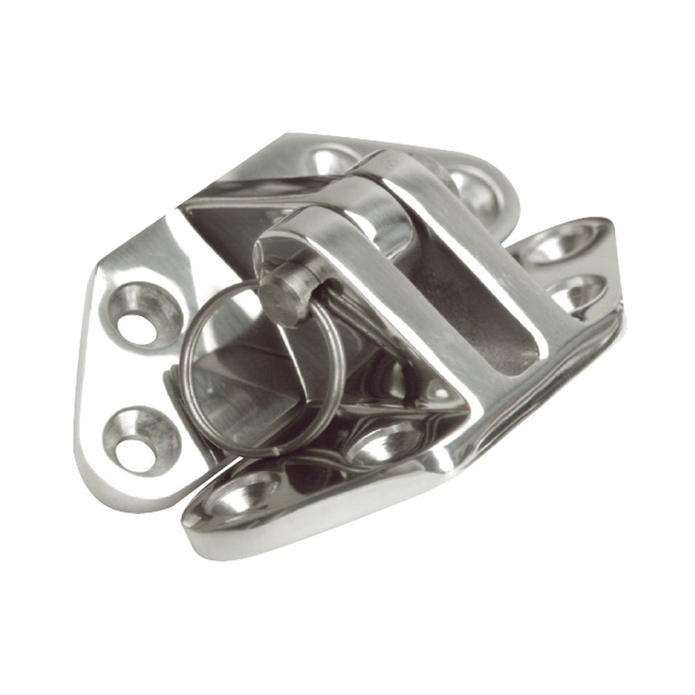 Whitecap Angled Base Hatch Hinge - 316 Stainless Steel - 3" x 2 - 1/2" - Get Tight Gear