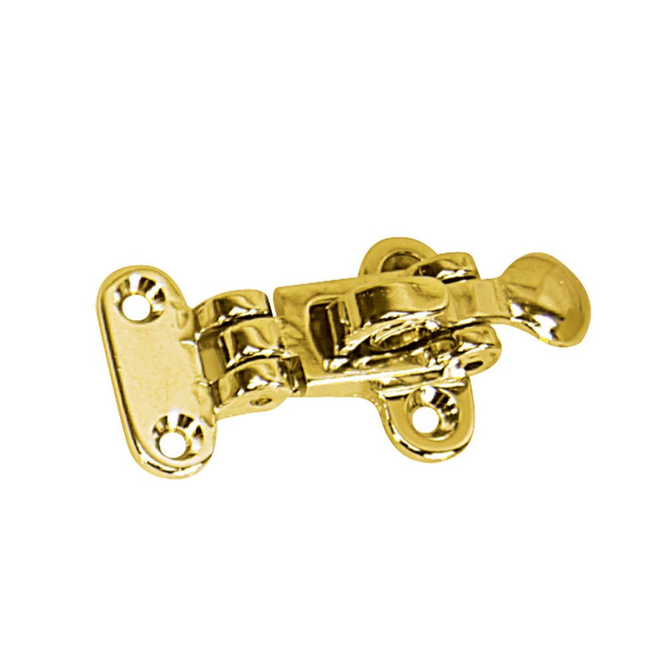 Whitecap Anti - Rattle Hold Down - Polished Brass - Get Tight Gear