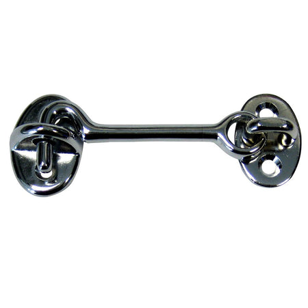 Whitecap Cabin Door Hook - CP/Brass - 3" - Get Tight Gear