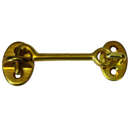 Whitecap Cabin Door Hook - Polished Brass - 3" - Get Tight Gear