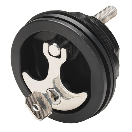 Whitecap Compression Handle - Nylon Black/SS - Locking - Get Tight Gear