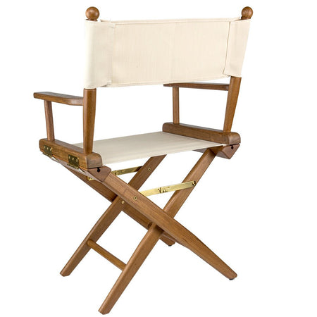 Whitecap Director's Chair w/Natural Seat Covers - Teak - Get Tight Gear