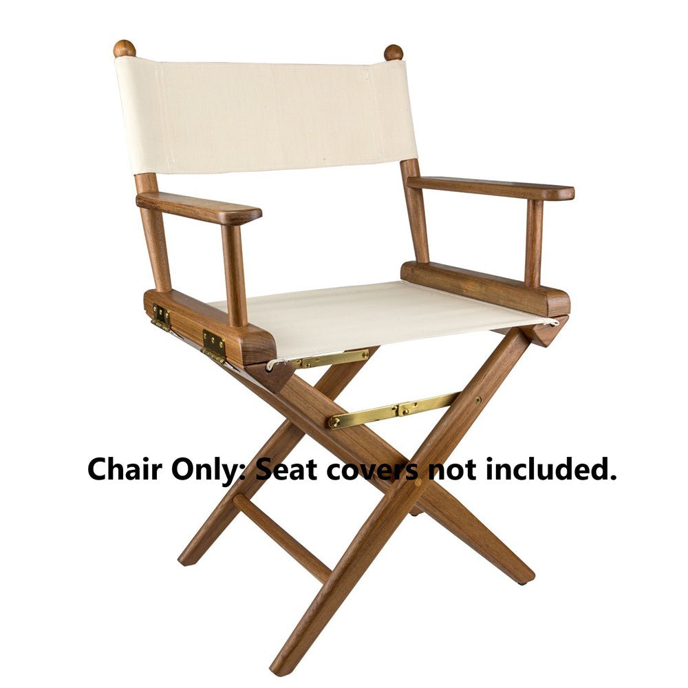 Whitecap Director's Chair w/o Seat Covers - Teak - Get Tight Gear