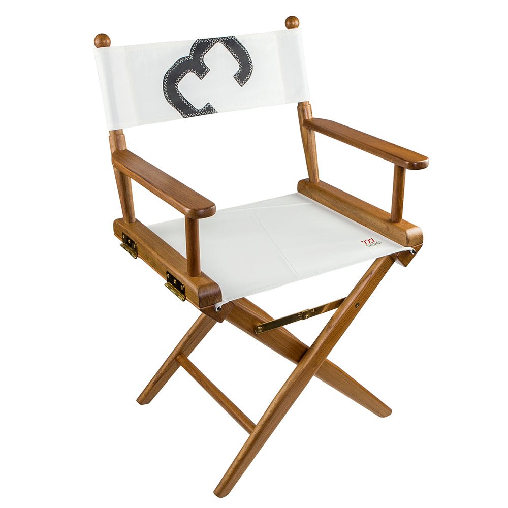 Whitecap Director's Chair w/Sail Cloth Seating - Teak - Get Tight Gear