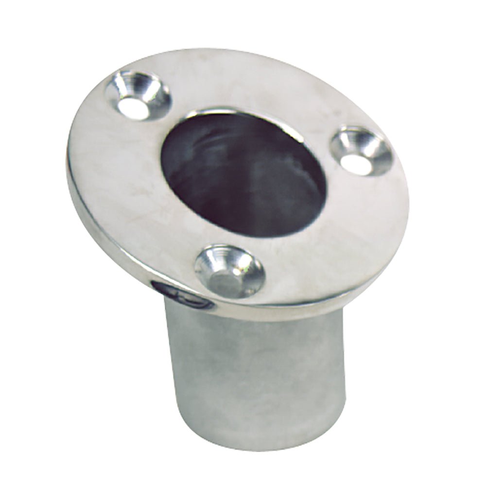 Whitecap Flush Mount Flag Pole Socket - Stainless Steel - 1 - 1/4" ID - Get Tight Gear
