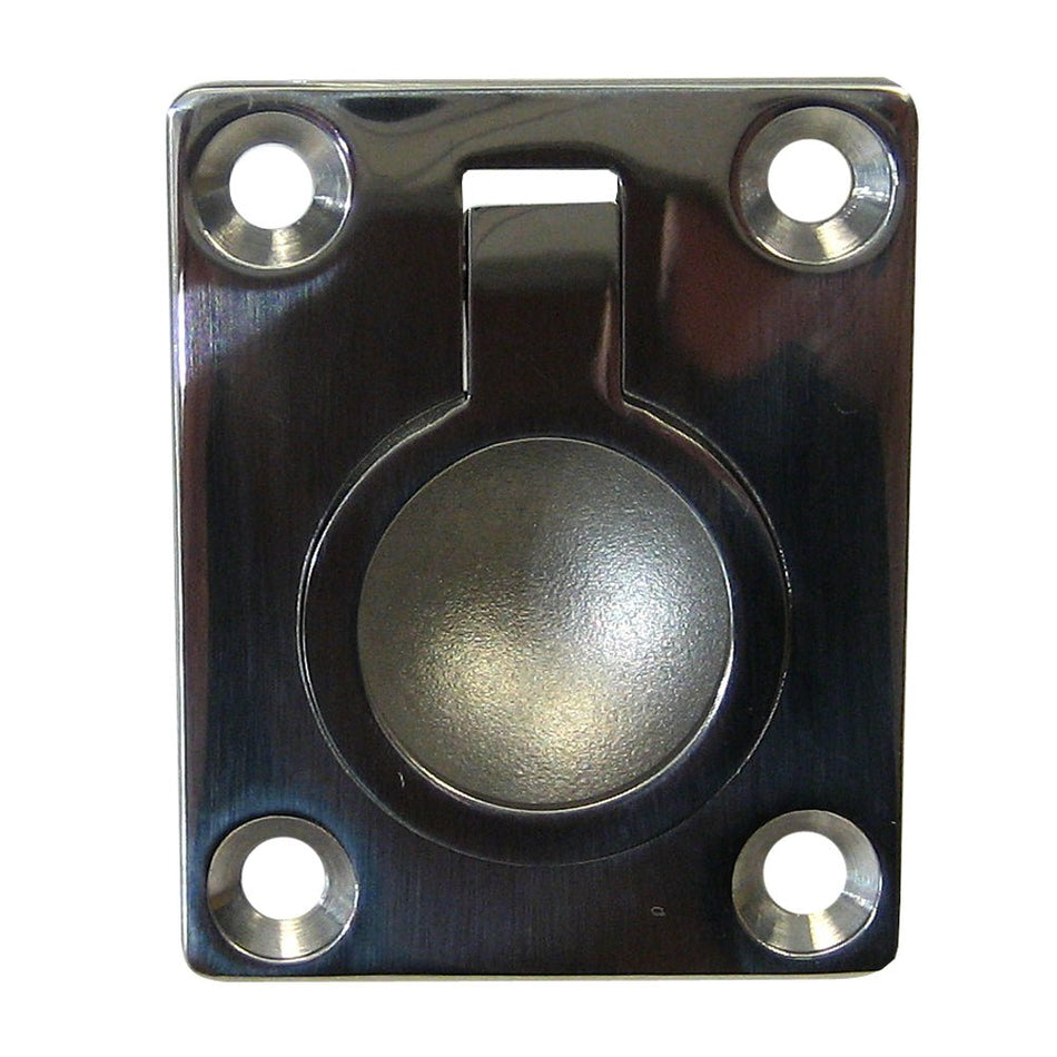Whitecap Flush Pull Ring - 316 Stainless Steel - 1 - 1/2" x 1 - 7/8" - Get Tight Gear