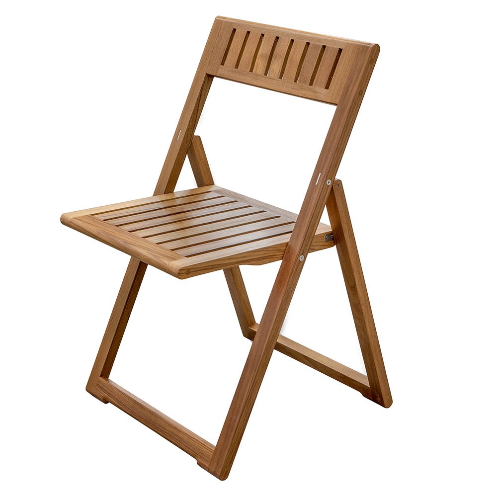 Whitecap Folding Slat Chair - Teak - Get Tight Gear