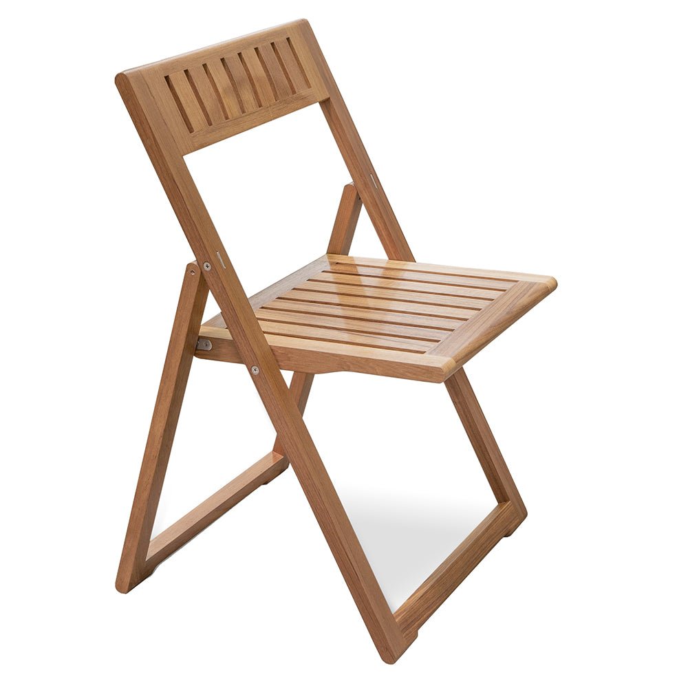 Whitecap Folding Slat Chair - Teak - Get Tight Gear