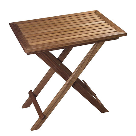 Whitecap Folding Slat Table - Teak - Get Tight Gear