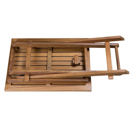 Whitecap Folding Slat Table - Teak - Get Tight Gear