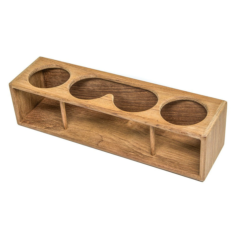 Whitecap Four Drink/Binocular Rack - Teak - Get Tight Gear