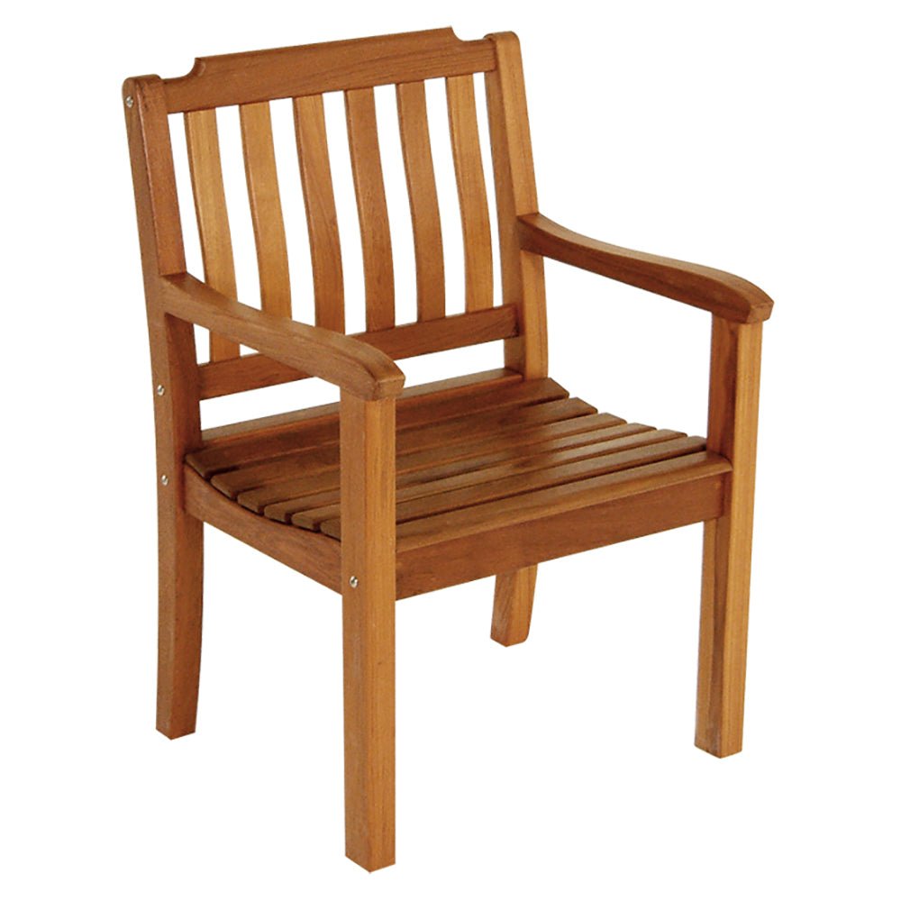 Whitecap Garden Chair w/Arms - Teak - Get Tight Gear