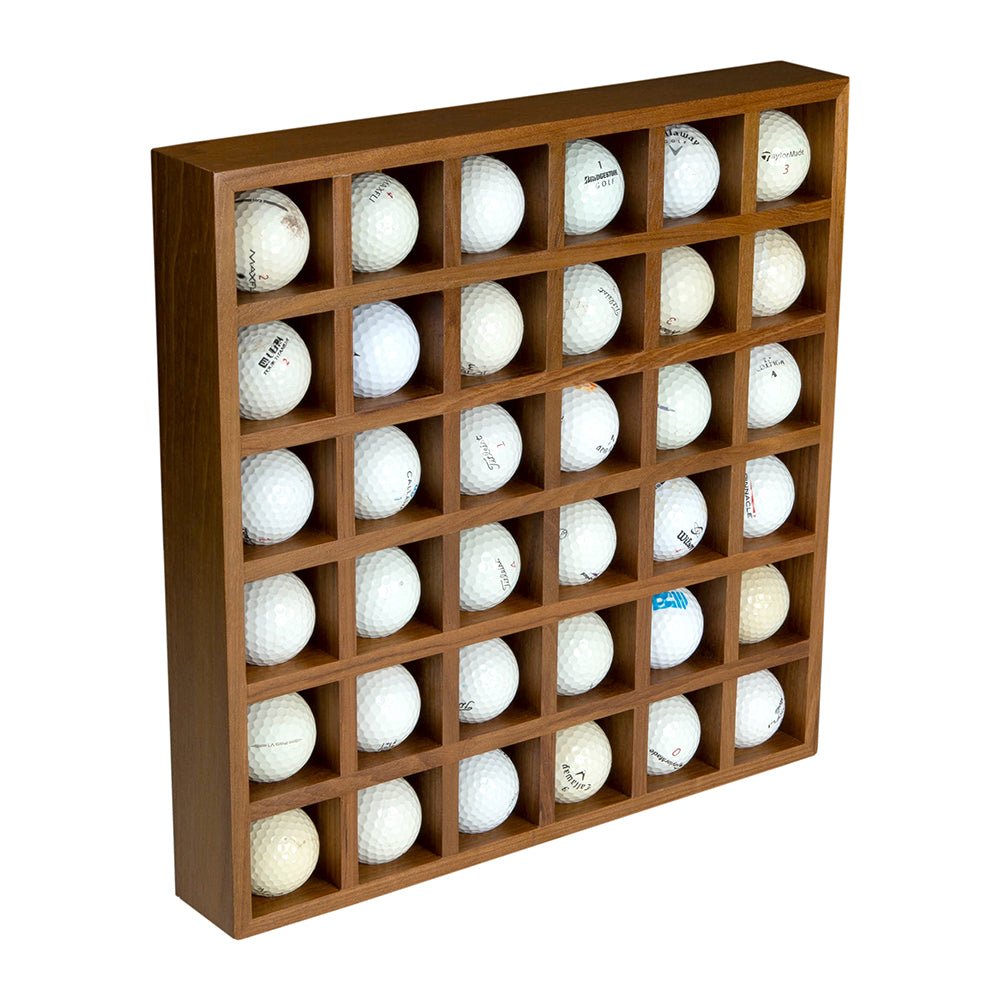 Whitecap Golf Ball Rack 36 - Teak - Get Tight Gear