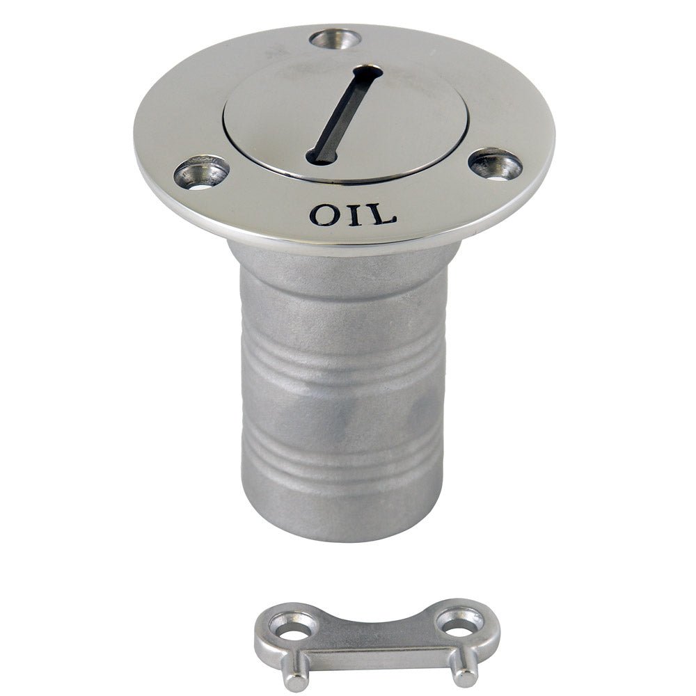 Whitecap Hose Deck Fill - 1 - 1/2" Hose - Oil - Get Tight Gear