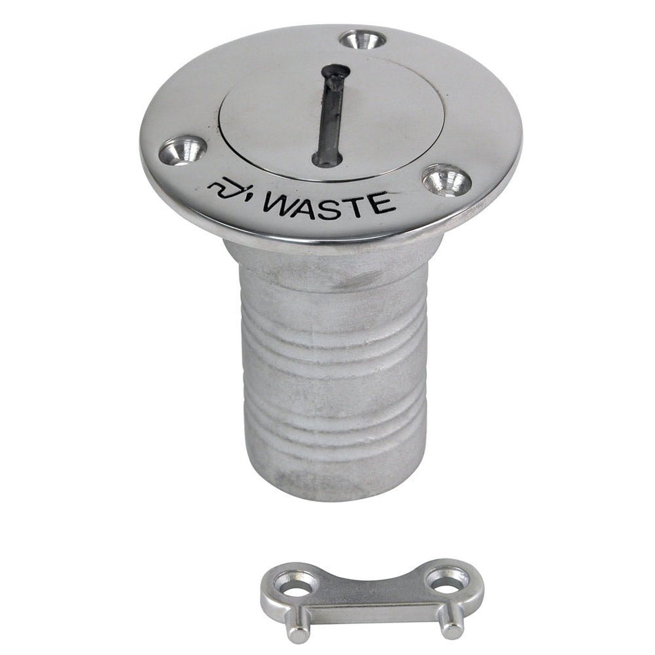 Whitecap Hose Deck Fill - 1 - 1/2" Hose Waste - Get Tight Gear