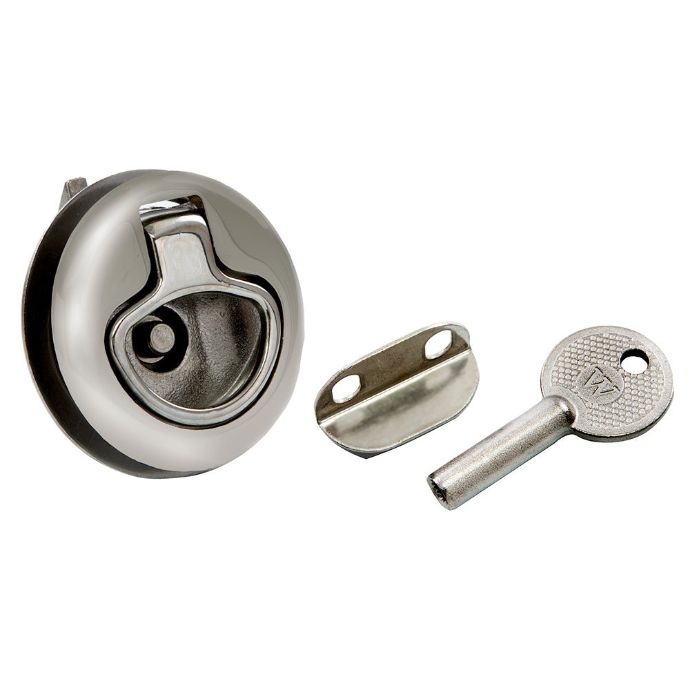 Whitecap Mini Slam Latch Stainless Steel Locking Pull Ring - Get Tight Gear