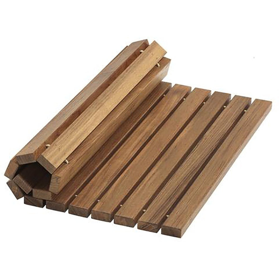 Whitecap Roll - Up Shower Mat - Teak - Get Tight Gear