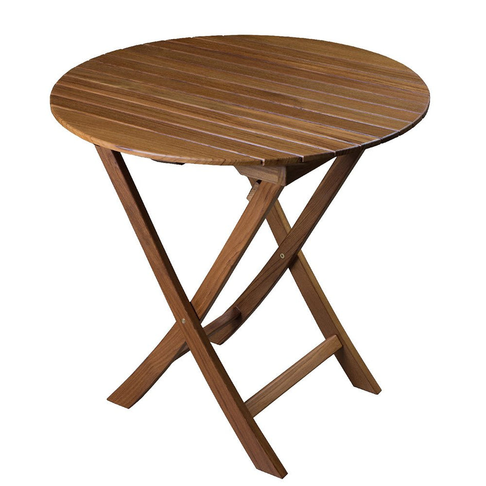Whitecap Round Slat Table - Teak - Get Tight Gear