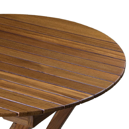 Whitecap Round Slat Table - Teak - Get Tight Gear