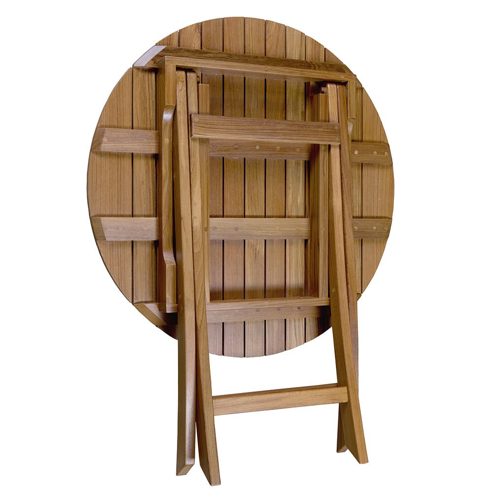 Whitecap Round Slat Table - Teak - Get Tight Gear