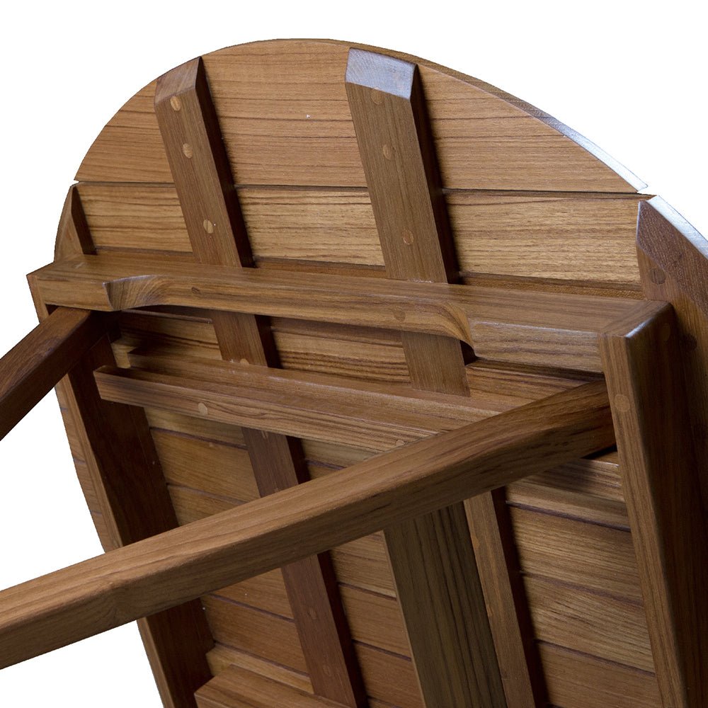 Whitecap Round Slat Table - Teak - Get Tight Gear