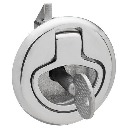 Whitecap Slam Latch Stainless Steel Locking Ring Pull - Get Tight Gear