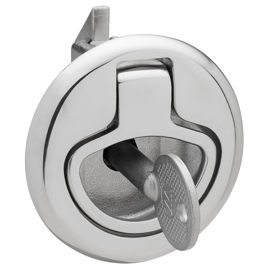 Whitecap Slam Latch Stainless Steel Locking Ring Pull - Get Tight Gear