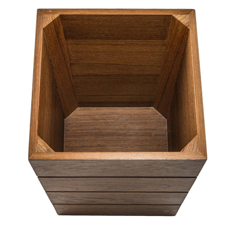 Whitecap Small Waste Basket - Teak - Get Tight Gear