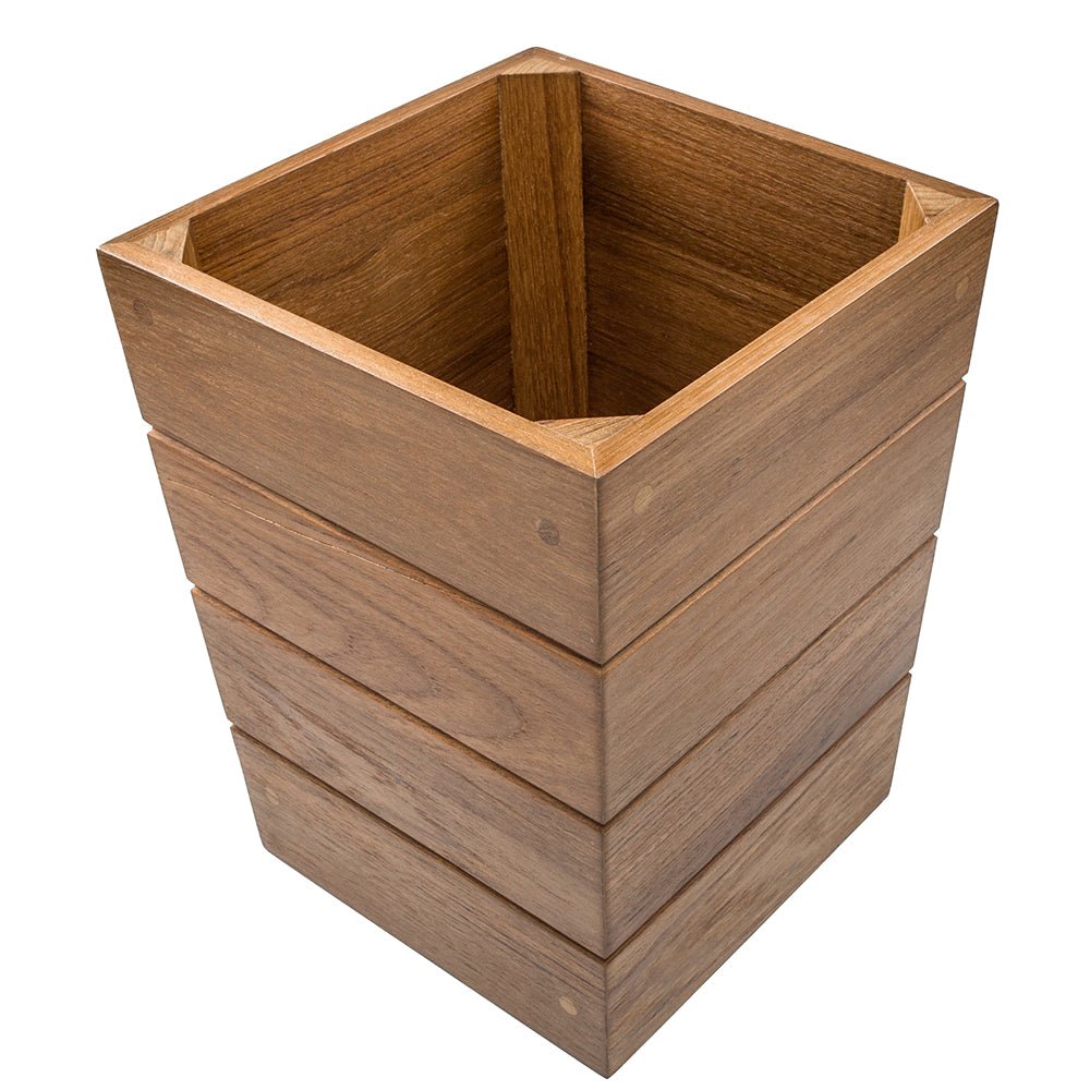 Whitecap Small Waste Basket - Teak - Get Tight Gear