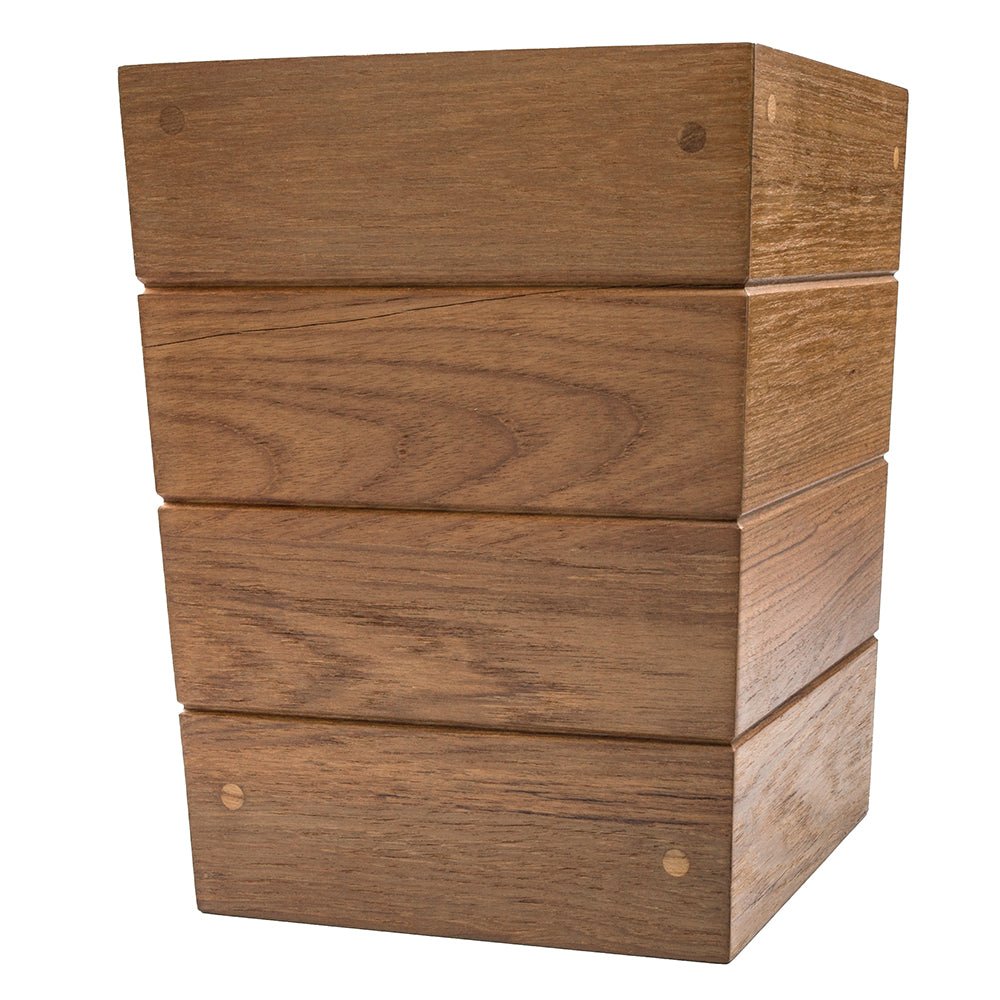 Whitecap Small Waste Basket - Teak - Get Tight Gear