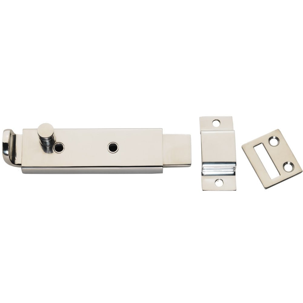 Whitecap Spring Loaded Slide Bolt/Latch - 316 Stainless Steel - 5 - 5/16" - Get Tight Gear