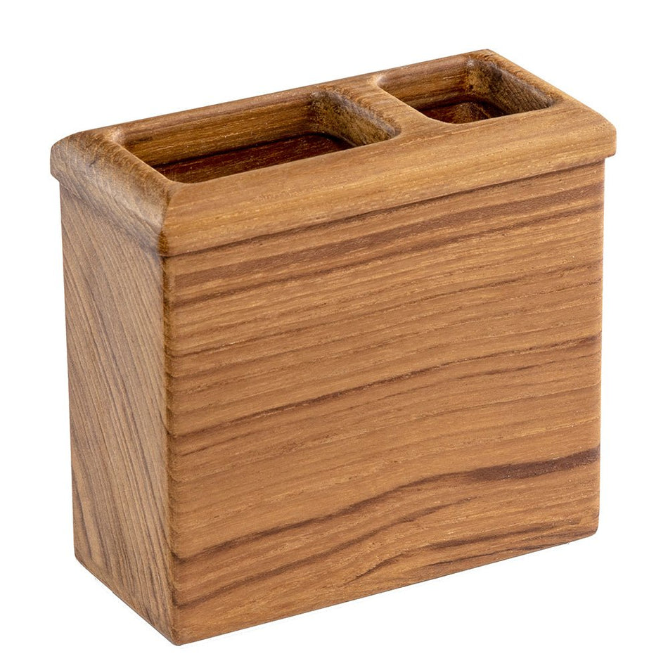 Whitecap Square Toothbrush Holder (Oiled) - Teak - Get Tight Gear