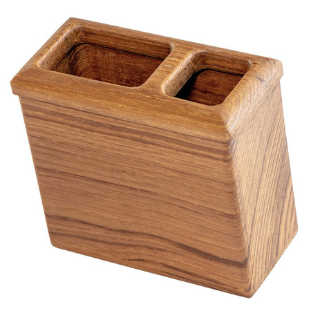 Whitecap Square Toothbrush Holder (Oiled) - Teak - Get Tight Gear