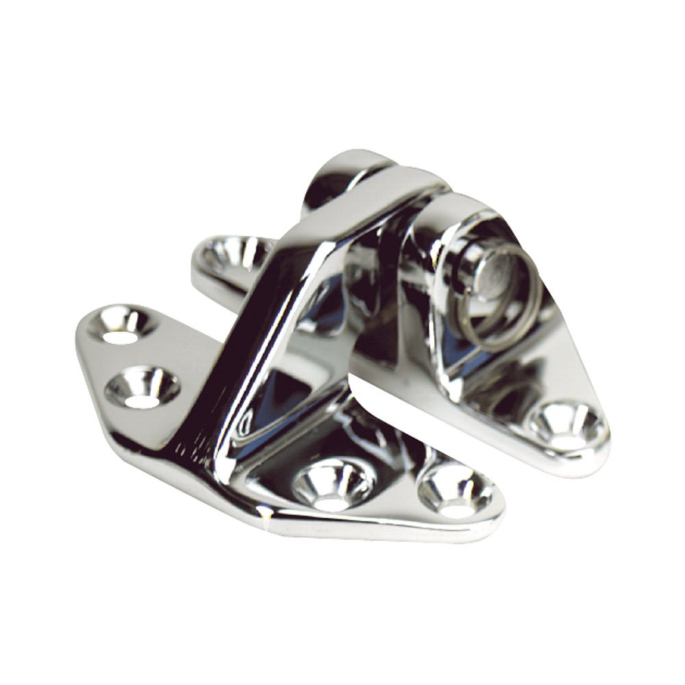 Whitecap Standard Hatch Hinge - CP/Brass - 2 - 5/8" x 3 - 1/8" - Get Tight Gear