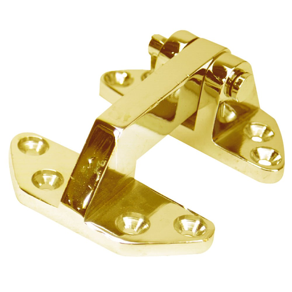 Whitecap Standard Hatch Hinge - Polished Brass - 2 - 5/8" x 3 - 1/8" - Get Tight Gear