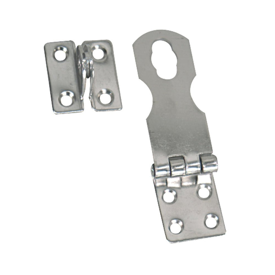 Whitecap Swivel Safety Hasp - CP/Brass - 1" x 3" - Get Tight Gear