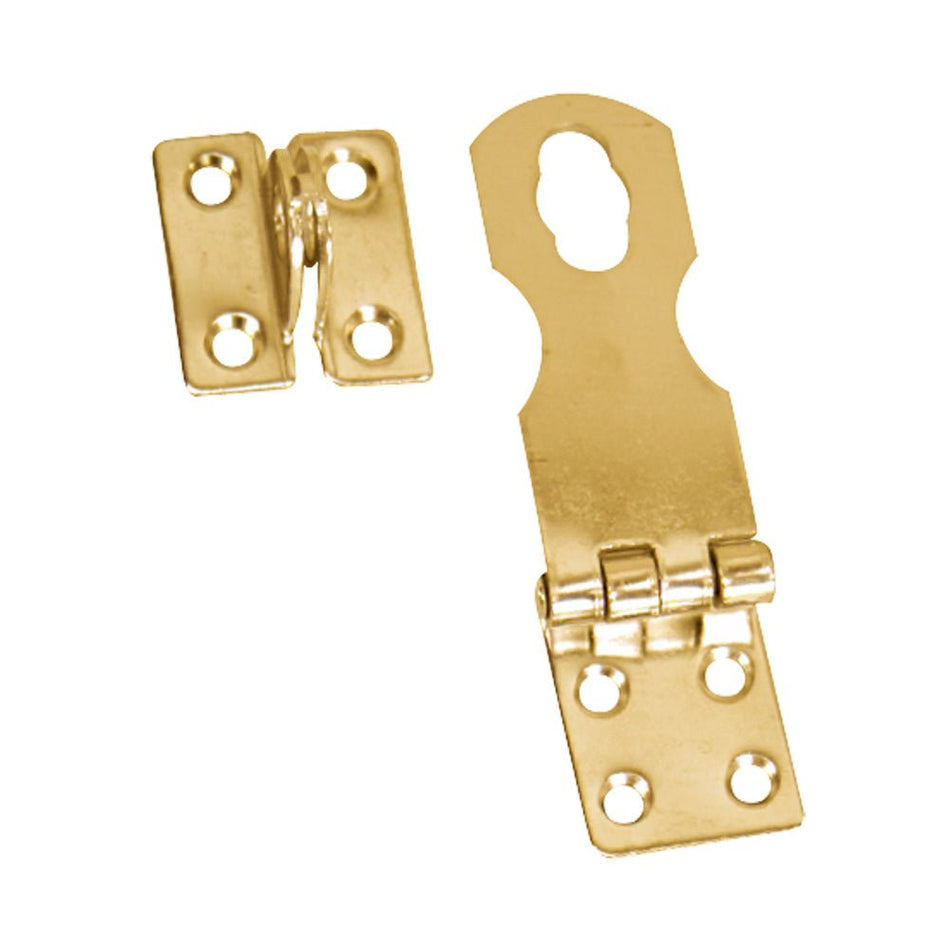 Whitecap Swivel Safety Hasp - Polished Brass - 1" x 3" - Get Tight Gear