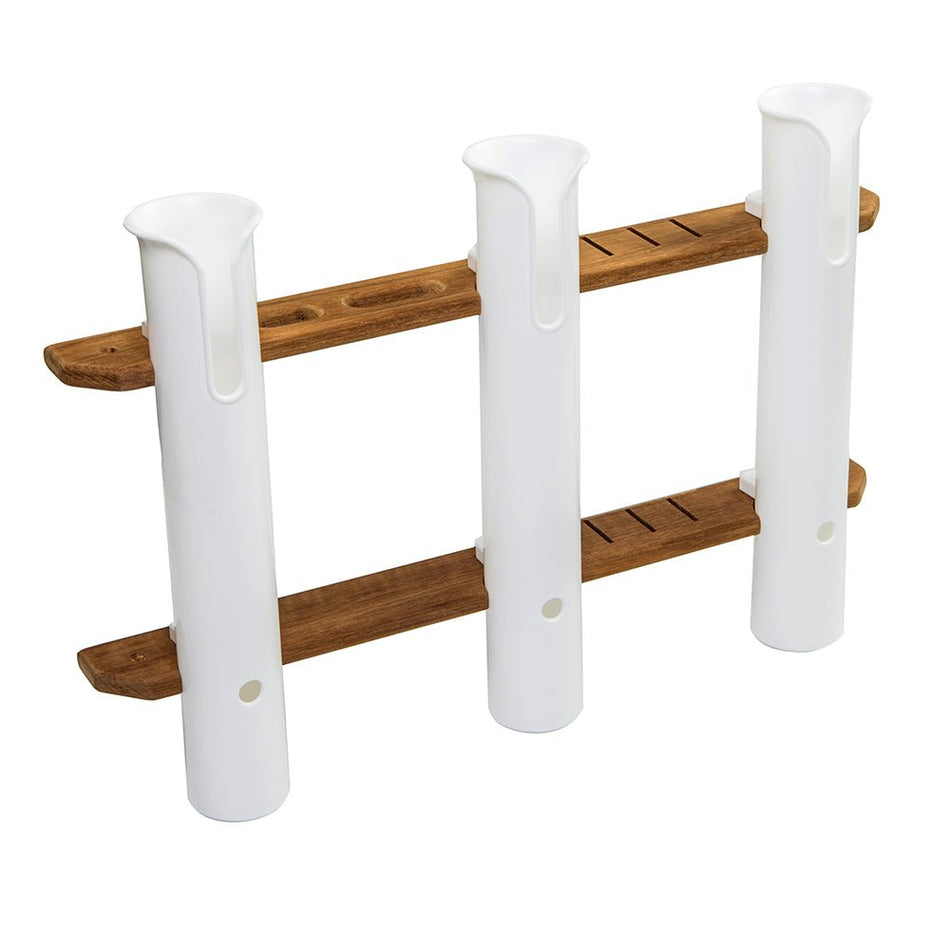 Whitecap Teak 3 - Rod Tournament Storage Rack - Get Tight Gear
